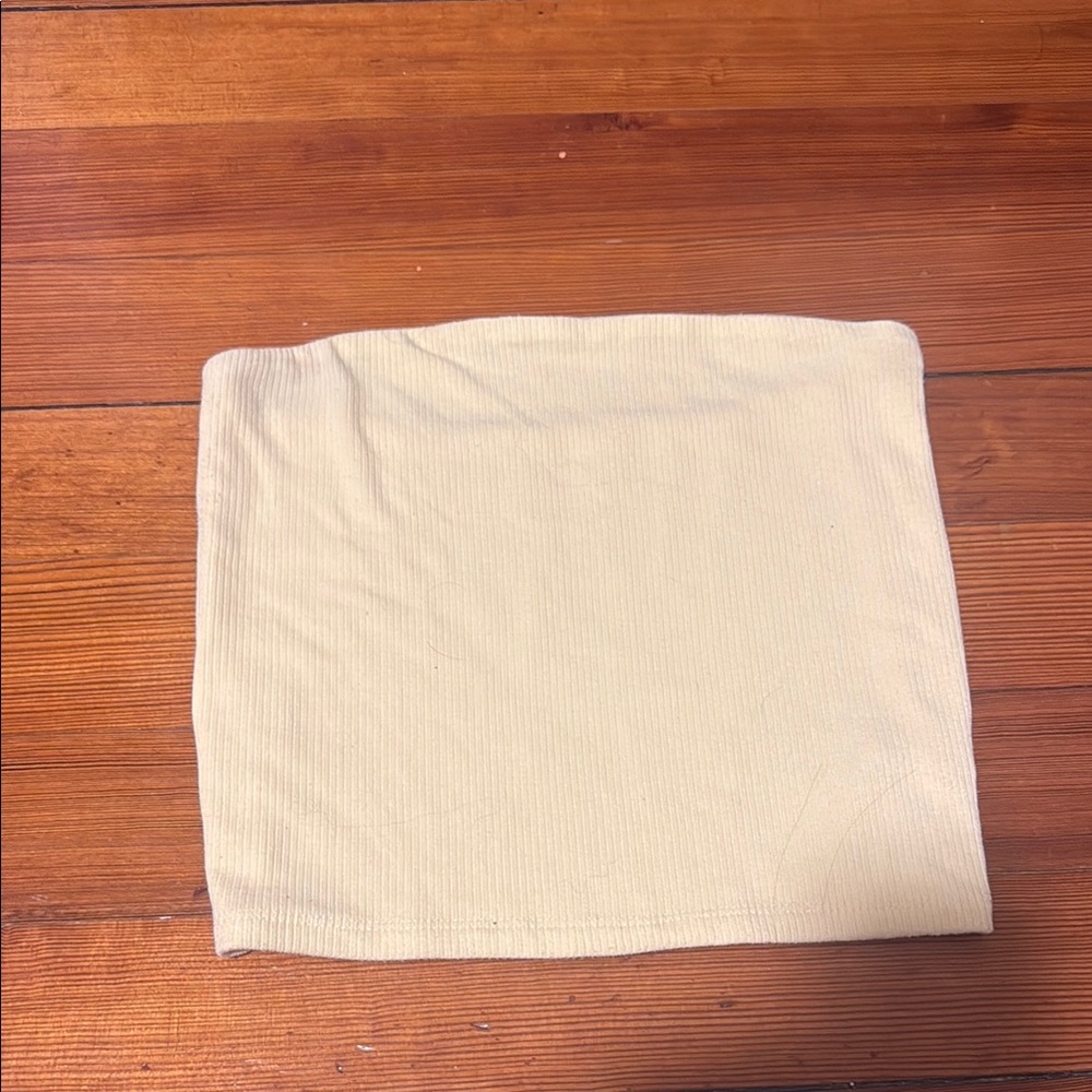 American Eagle Outfitters Cream Crop Top